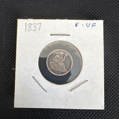1837 Seated Liberty Half Dime