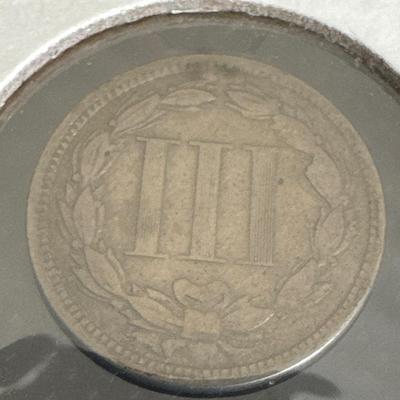 1865 - 3 Cent Nickel
