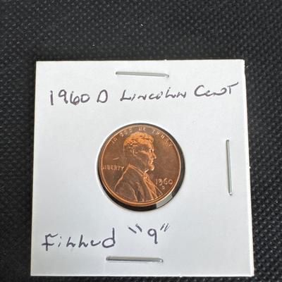 1960 (D) Lincoln Penny - Error