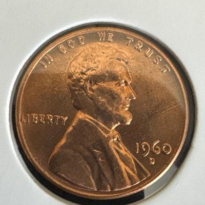 1960 (D) Lincoln Cent - Error