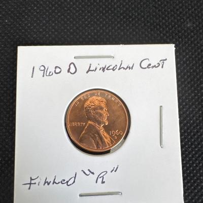 1960 (D) Lincoln Cent - Error