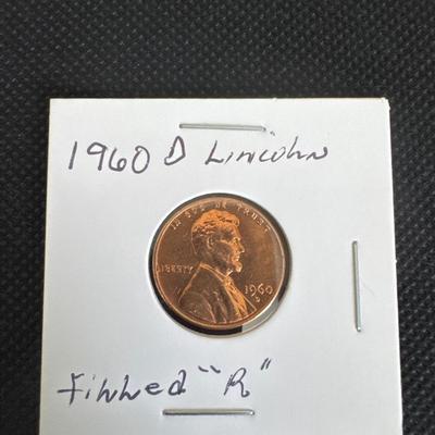 1960 (D) Lincoln Cent - Error