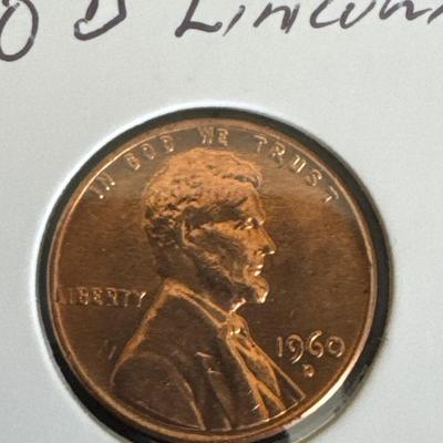 1960 (D) Lincoln Cent - Error