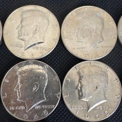 Full Roll (20) Kennedy Half Dollars (1965)
