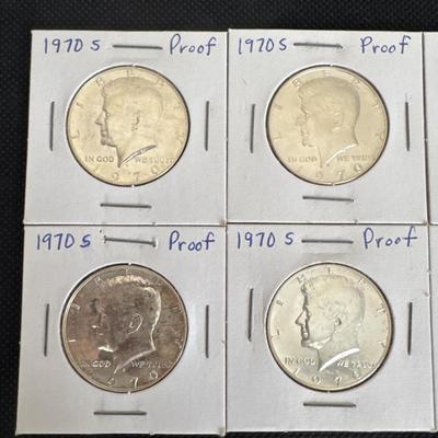 1970 (S) Kennedy Half Dollar Proofs Lot (10)