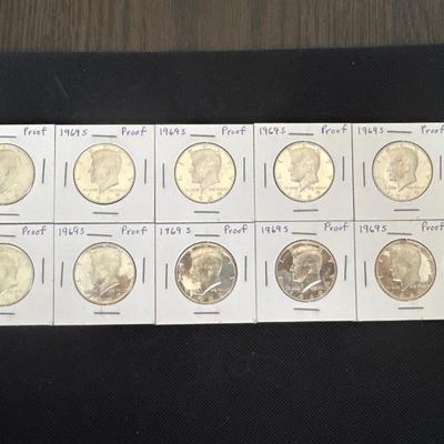 1969 (S) Kennedy Half Dollar Proofs - Lot 10