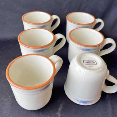 Lot 131 Noritake Raindance mugs
