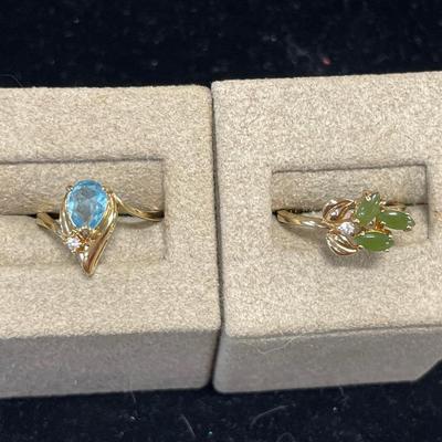 2 costume rings