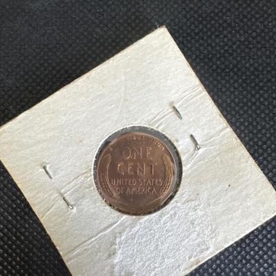 1953 (D) Lincoln Cent - Clashed Die