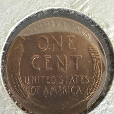 1953 (D) Lincoln Cent - Clashed Die