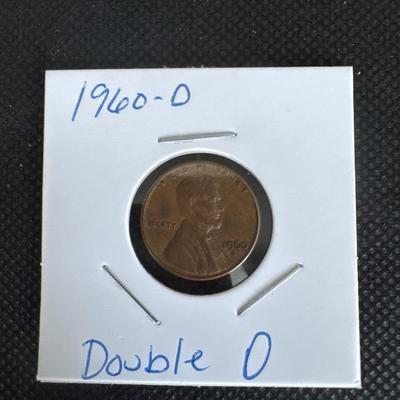 1960 (D) Lincoln Cent - “Double D” error