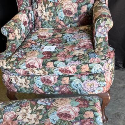 Beautiful Chair and Ottoman