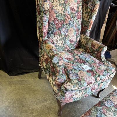 Beautiful Chair and Ottoman