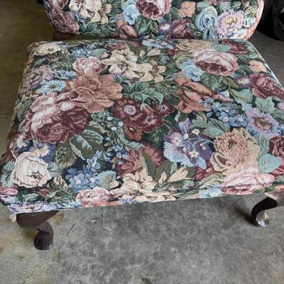 Beautiful Chair and Ottoman