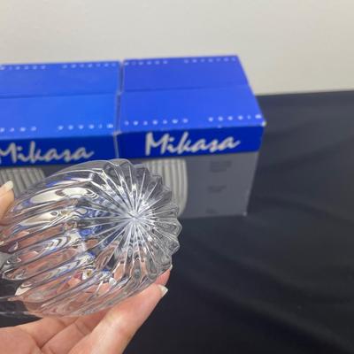 4 Mikasa Lead Crystal Highball glasses