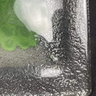 Glass Geranium Dish