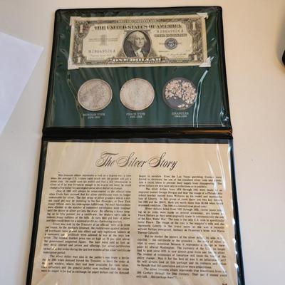 Silver Story Foldered Coin Collection with Silver Certificate - Lot B