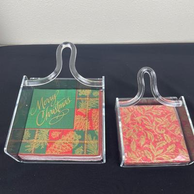 2 Sizes Acrylic Napkin Holders