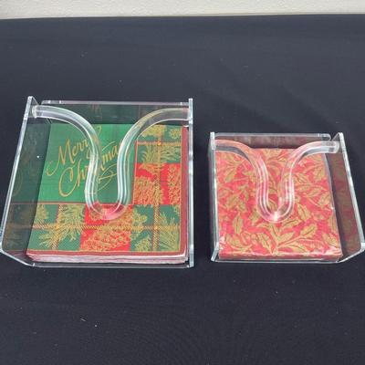 2 Sizes Acrylic Napkin Holders