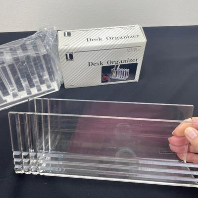 4 Piece Acrylic Desk Organizers
