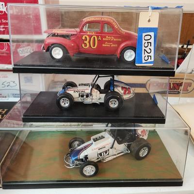 3 Custom Model Racing Cars Lincoln Speedway Burn M up Barnes Ronnie Jones , 2 sizes of Al Hamilton Contracting Sprint Car Special #78