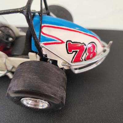 3 Custom Model Racing Cars Lincoln Speedway Burn M up Barnes Ronnie Jones , 2 sizes of Al Hamilton Contracting Sprint Car Special #78