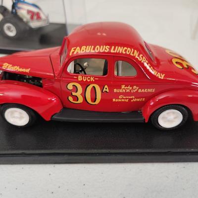 3 Custom Model Racing Cars Lincoln Speedway Burn M up Barnes Ronnie Jones , 2 sizes of Al Hamilton Contracting Sprint Car Special #78