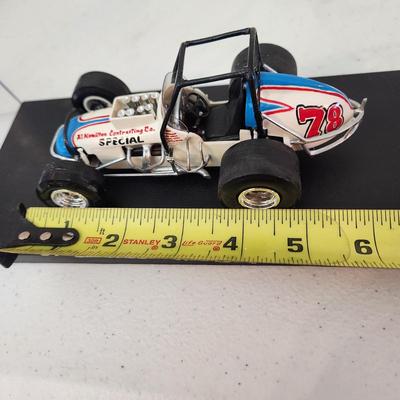 3 Custom Model Racing Cars Lincoln Speedway Burn M up Barnes Ronnie Jones , 2 sizes of Al Hamilton Contracting Sprint Car Special #78