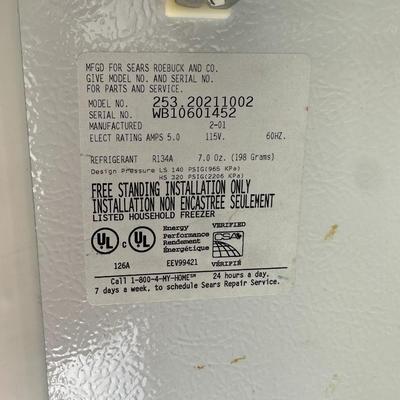 KENMORE FREEZER