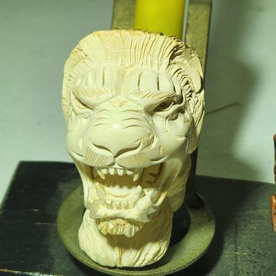 Collection of Smoking Pipes Meerschaum, Custombilt Imported Briar Sheep Head Lion Head, Ropp 917, Thorneycroft BBB Own Mark,, Starfire