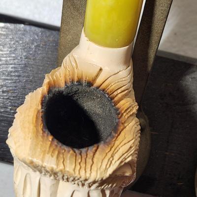 Collection of Smoking Pipes Meerschaum, Custombilt Imported Briar Sheep Head Lion Head, Ropp 917, Thorneycroft BBB Own Mark,, Starfire