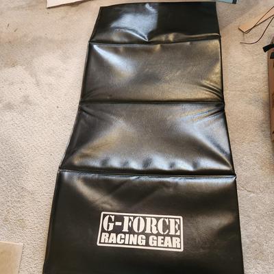 G-Force Racing Pit Mat and Travel Bag with Racing Suit and Gloves