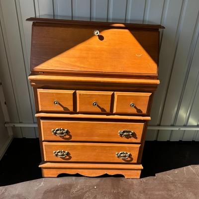 3 DRAWER FOLD DOWN SECRETARY CHEST