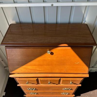 3 DRAWER FOLD DOWN SECRETARY CHEST