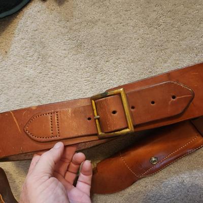 Lot of Gun Slings, Holsters & Cases Bianchi #9R1 Colt Det, #5BH Colt .38 /.357, Alessi Holster and others