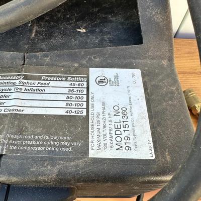 CRAFTSMAN 1.5 HP COMPACT AIR COMPRESSOR