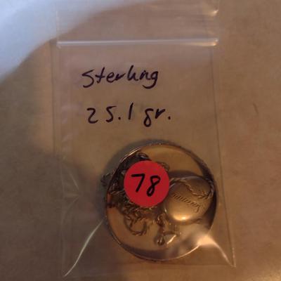 Assorted Sterling Silver Jewelry- Approx Total Weight 25.1 Grams (#78)