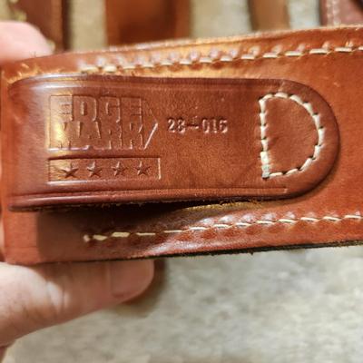 Lot of Leather Hunting Knives Sheaths and Others Edge Mark, Case XX, Buck,