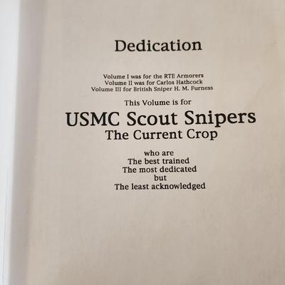 Carlos Hathcock White Feather USMC Scout Sniper , Death from Afar Chandler Both Signed
