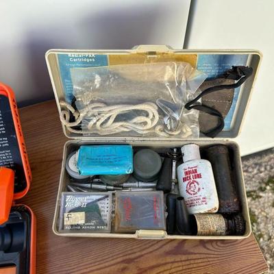 GUN CLEANING KIT, SPENT SHELLS FOR RELOAD AND MORE