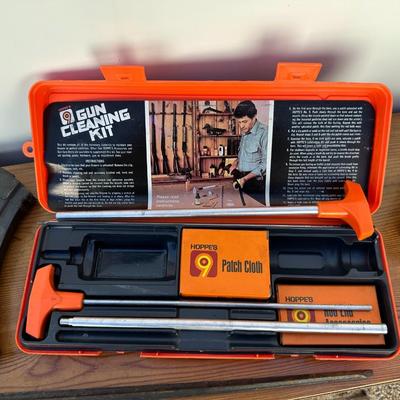 GUN CLEANING KIT, SPENT SHELLS FOR RELOAD AND MORE