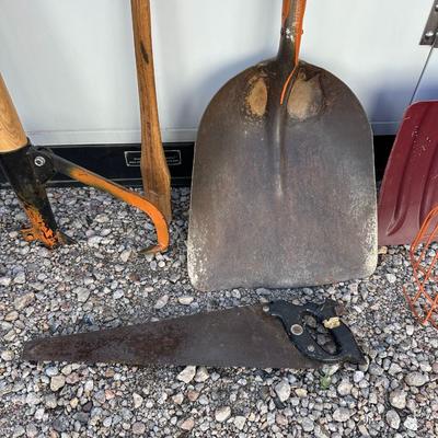 SNOW SHOVEL AND YARD TOOLS