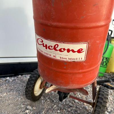 HOSE REEL, WEED SPRAYER AND SPREADER