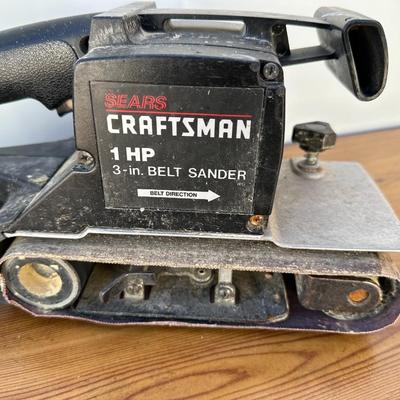 TROUBLE LIGHT, CIRCULAR SAW AND 3 INCH BELT SANDER
