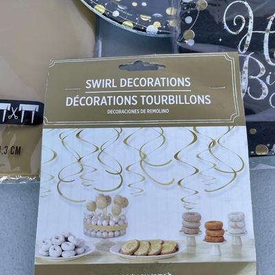Party Pack Black/Gold Birthday
