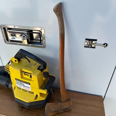 GASOLINE POWER BLOWER, ELECTRIC HEDGE TRIMMERS, LOPERS AND MORE