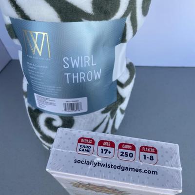 Throw Blanket & Card Game