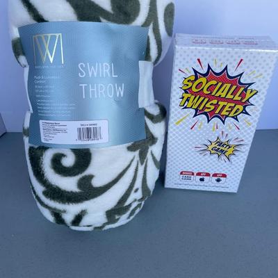 Throw Blanket & Card Game