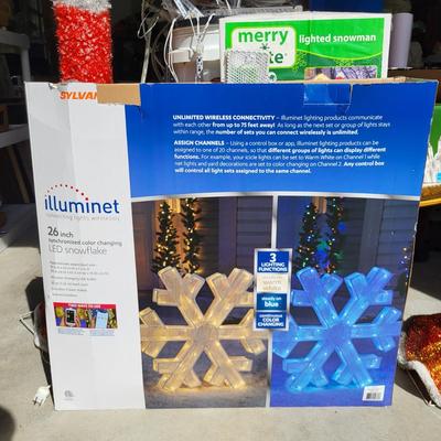 LOT 175G: Multiple Christmas Holiday Decorations and Lights