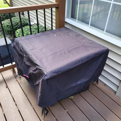 LOT 167P: Patio Gas Fire Pit with Cover